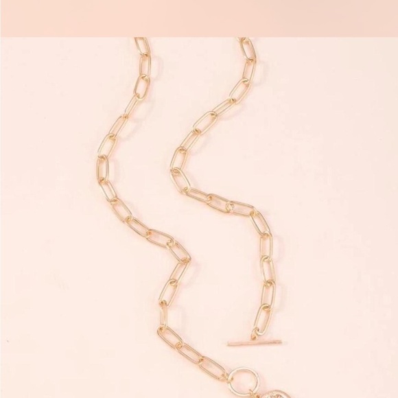 Gold toggle necklace - Picture 2 of 2